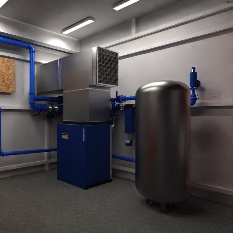 Expertise professionnelle en solutions d’air comprimé Installation d’air comprimé illustrant la spécialité de notre entreprise